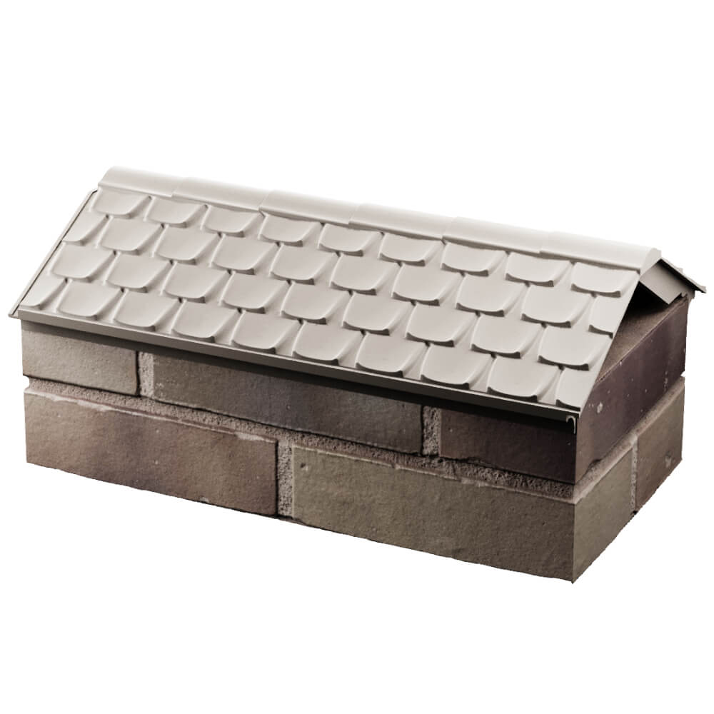 Парапет Zking Эльбрус Бежевый с посадкой на 1 кирпич (255мм) в России фото