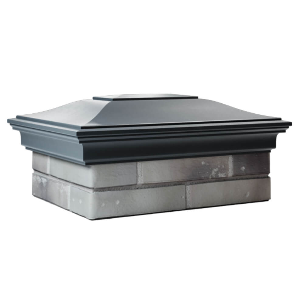 Колпак Zking Монблан Серый на столб 2х1.5 кирпича (515х385мм) в России фото