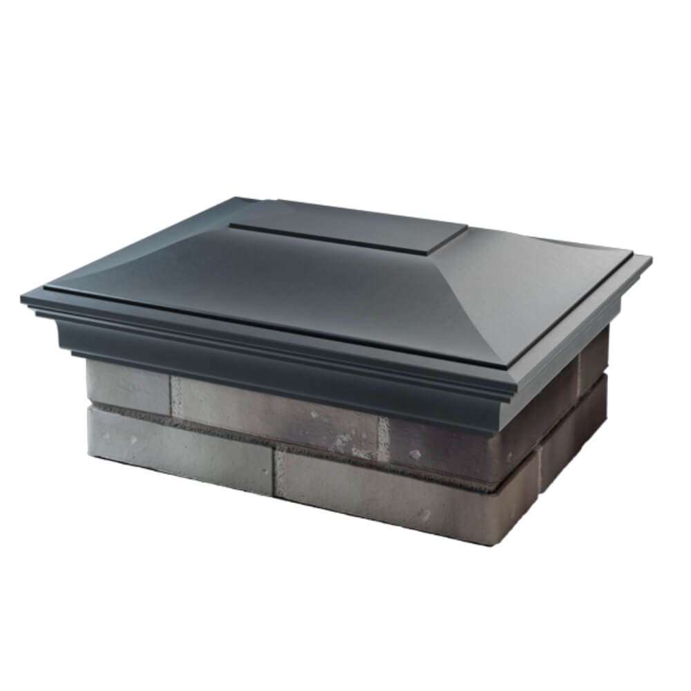 Колпак Zking Монблан Серый на столб 2х1.5 кирпича (515х385мм) в России фото