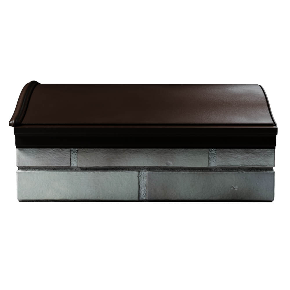 Парапет Zking Монблан Коричневый посадка на 1.5 кирпича (355/385мм) в России фото