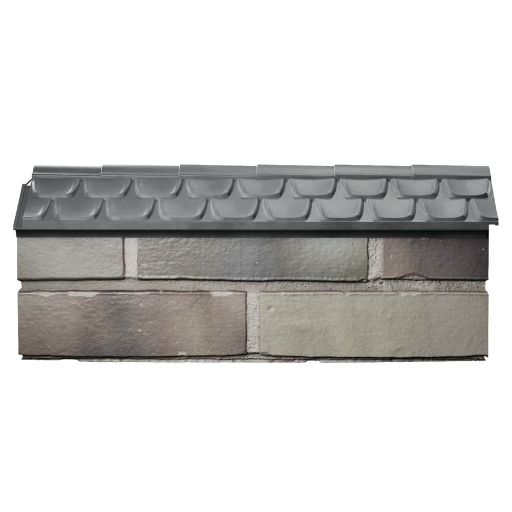 Парапет Zking Эльбрус Серый с посадкой на 0.5 кирпича (130мм) в России фото