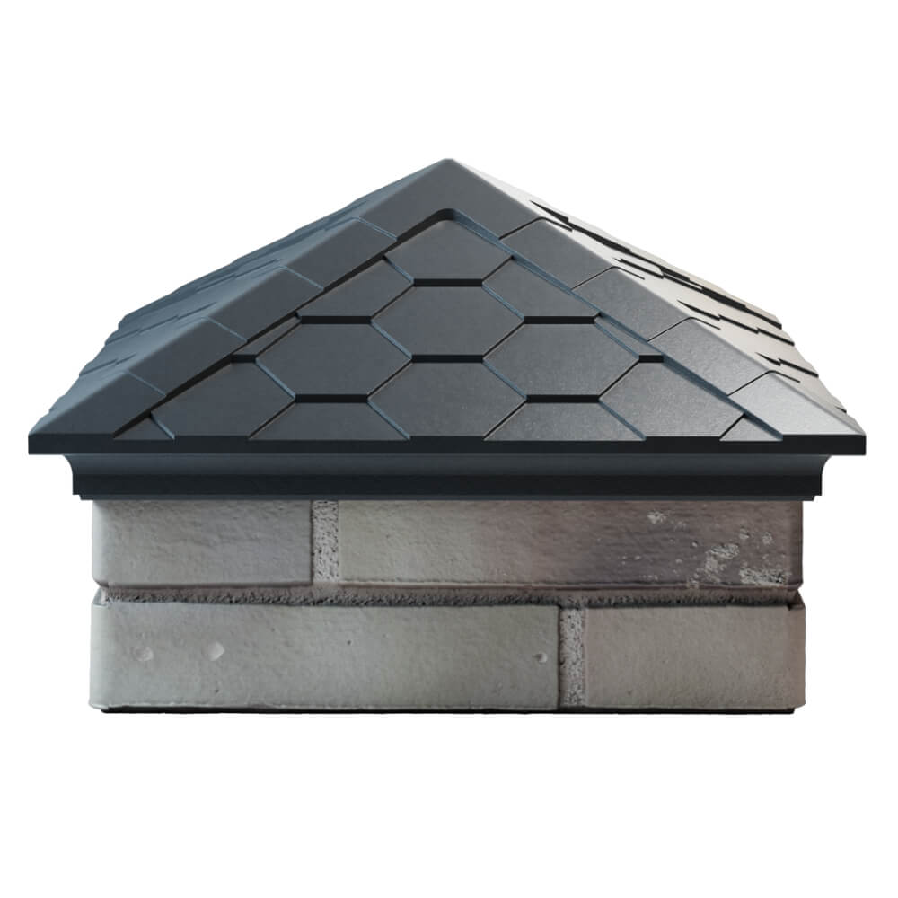 Колпак Zking Эверест Серый на столб 1.5х1.5 кирпича (390х390мм) Россия фото