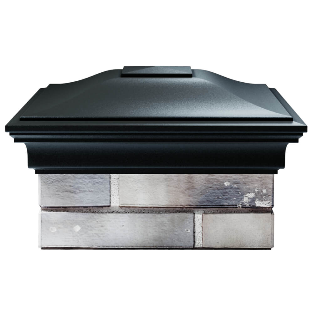 Колпак Zking Монблан Черный на столб 1.5х1.5 кирпича (385х385мм) Россия фото