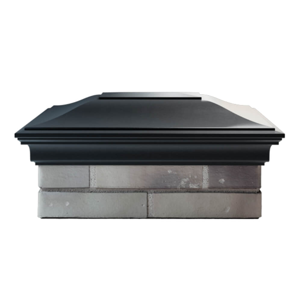 Колпак Zking Монблан Черный на столб 2х1.5 кирпича (515х385мм) в России фото
