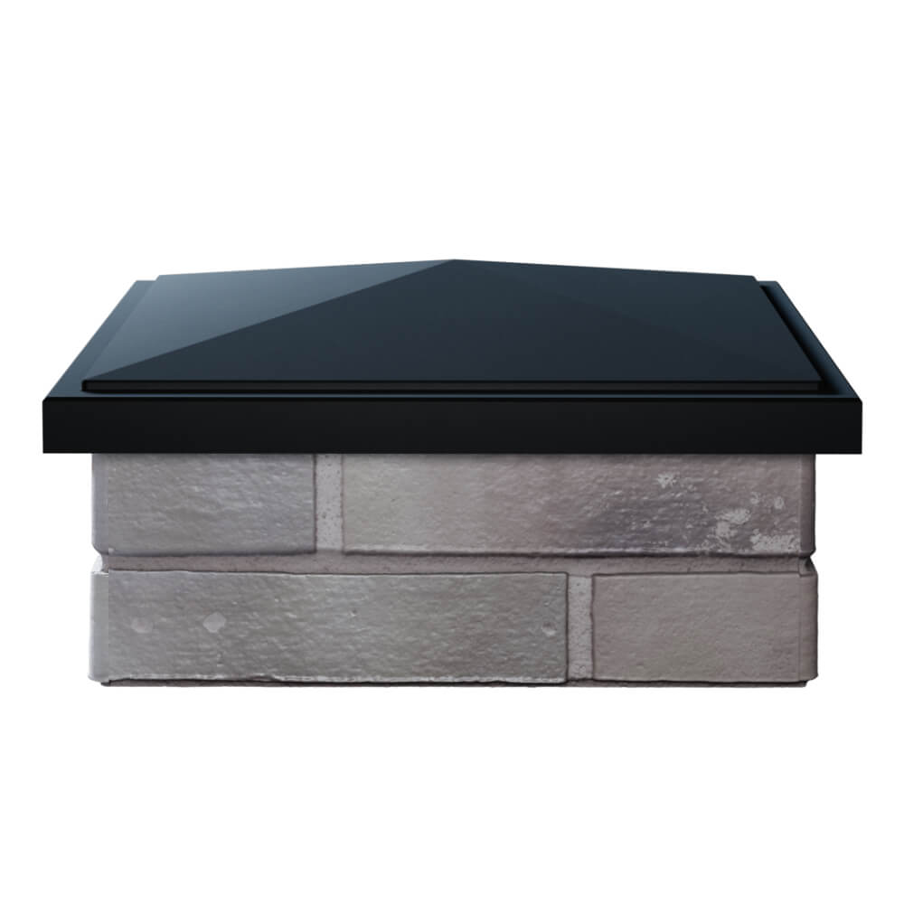 Колпак Zking БонаМоно Черный на столб 1.5х1.5 кирпича (385х385, 400х400мм) Россия фото