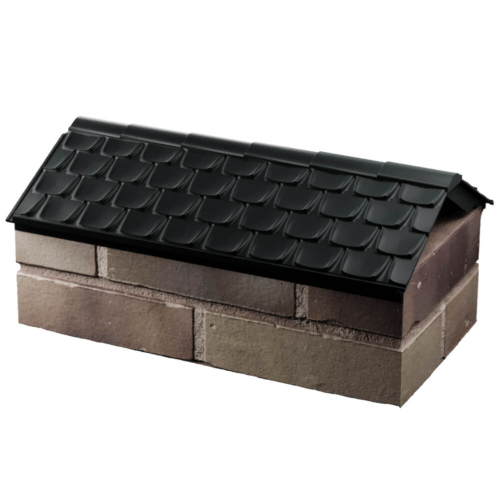 Парапет Zking Эльбрус Черный с посадкой на 1 кирпич (255мм) в России фото