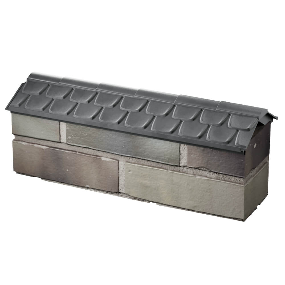 Парапет Zking Эльбрус Серый с посадкой на 0.5 кирпича (130мм) в России фото