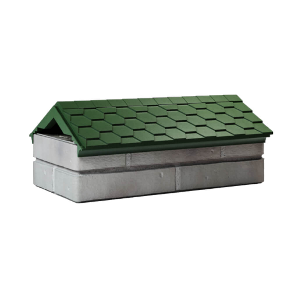 Парапет Zking Эверест Зеленый с посадкой на 1 кирпич (200/225/255мм) Россия фото