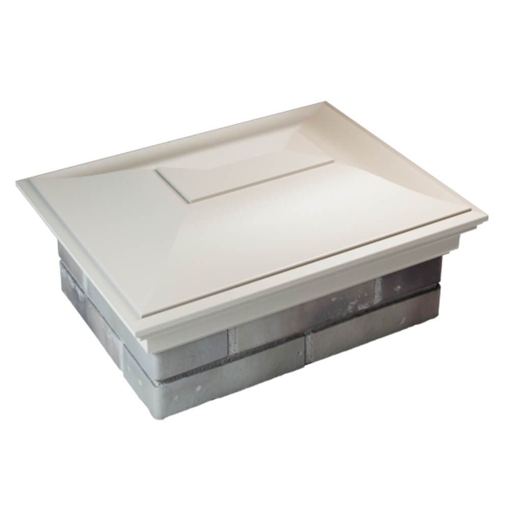 Колпак Zking Монблан Бежевый на столб 2х1.5 кирпича (515х385мм) Россия фото