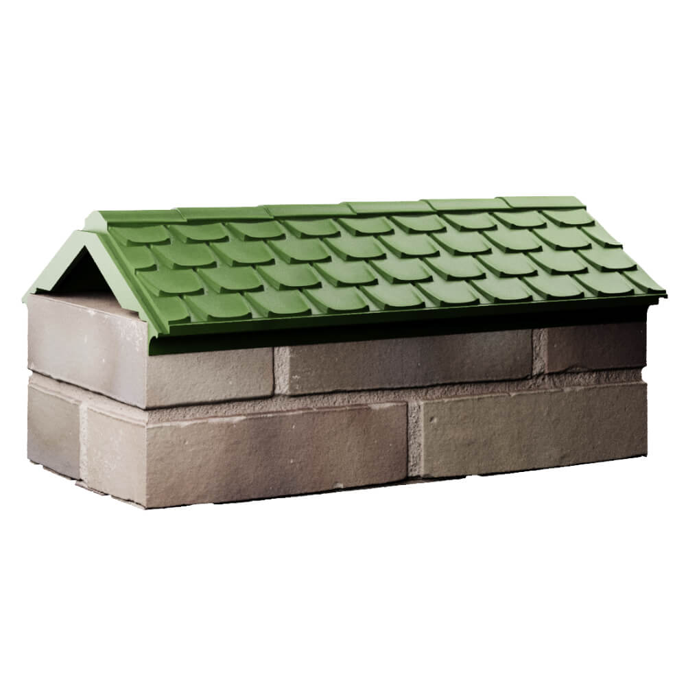 Парапет Zking Эльбрус Зеленый с посадкой на 1 кирпич (255мм) Россия фото