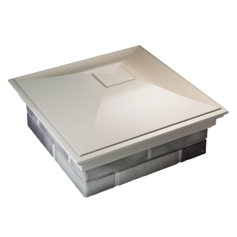 Колпак Zking Монблан Бежевый на столб 2х2 кирпича (515х515мм) Россия фото