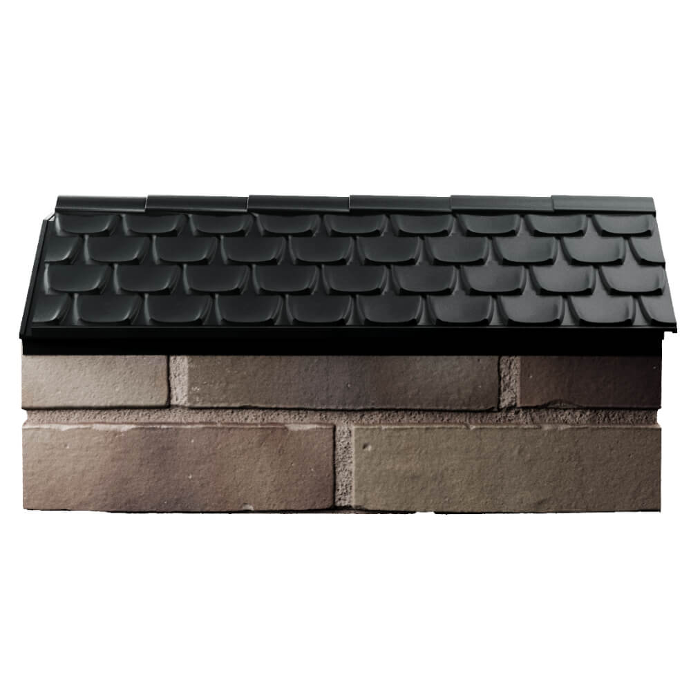 Парапет Zking Эльбрус Черный с посадкой на 1 кирпич (255мм) в России фото