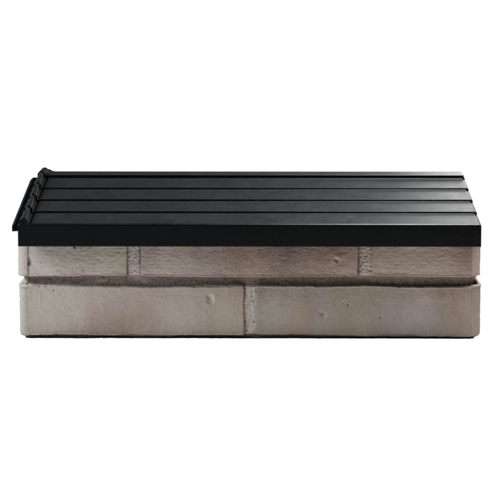 Парапет Zking Бона ХайТек Черный с посадкой на 1 кирпич (200/225/255мм) в России фото