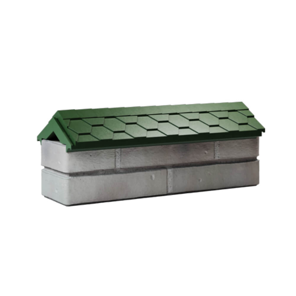 Парапет Zking Эверест Зеленый с посадкой на 0.5 кирпича (130мм) Россия фото