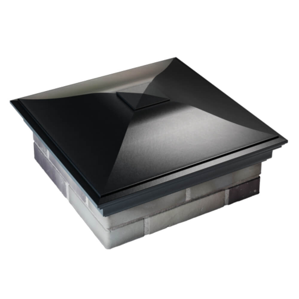 Колпак Zking Монблан Черный на столб 2х2 кирпича (515х515мм) Россия фото