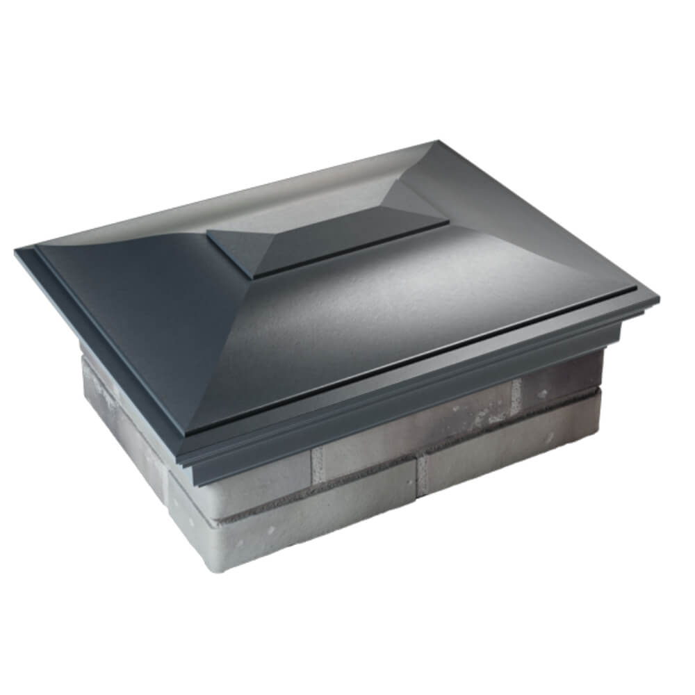 Колпак Zking Монблан Серый на столб 2х1.5 кирпича (515х385мм) Россия фото