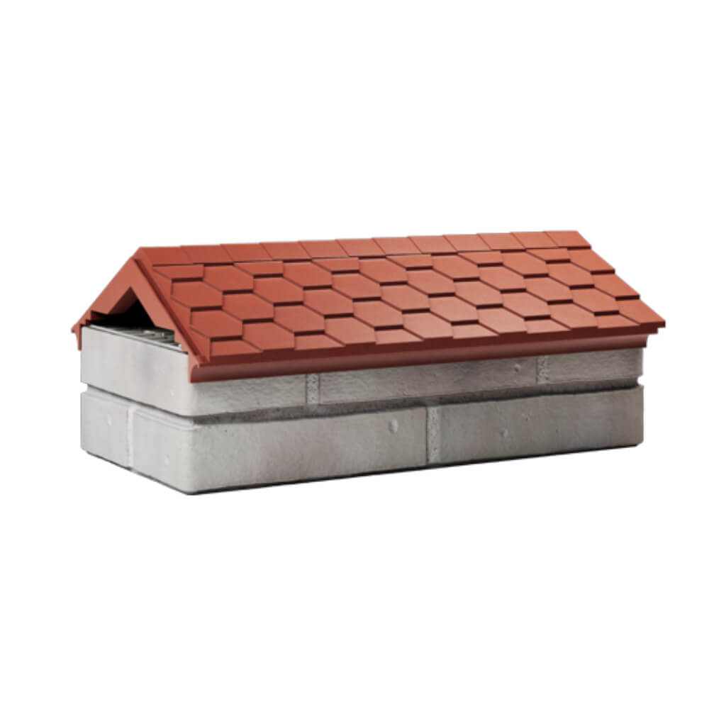 Парапет Zking Эверест Красный с посадкой на 1 кирпич (200/225/255мм) Россия фото