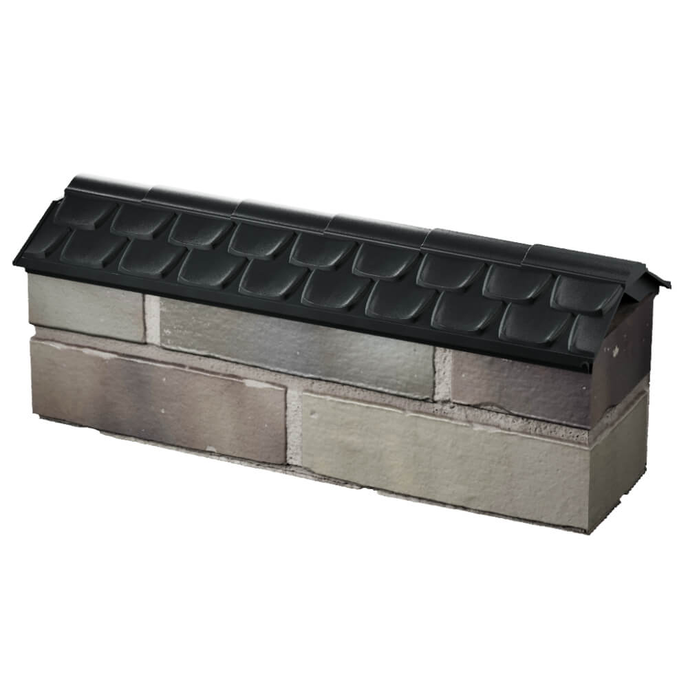 Парапет Zking Эльбрус Черный с посадкой на 0.5 кирпича (130мм) в России фото