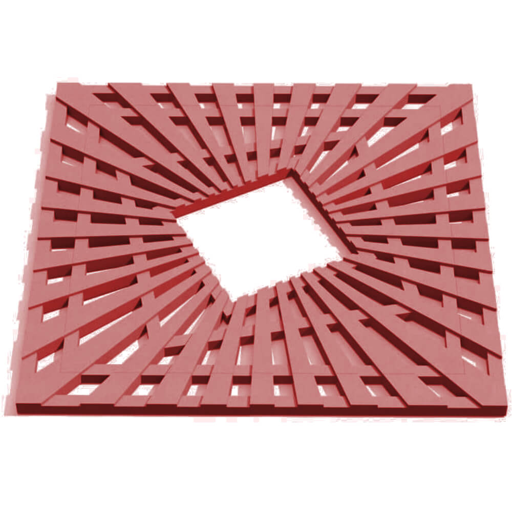 Приствольная решетка для дерева ZKING ATMOSPHERE 1.2х1.2м Красная Россия фото