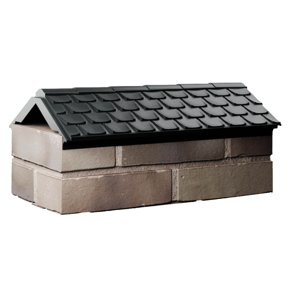 Парапет Zking Эльбрус Черный с посадкой на 1 кирпич (255мм) Россия фото