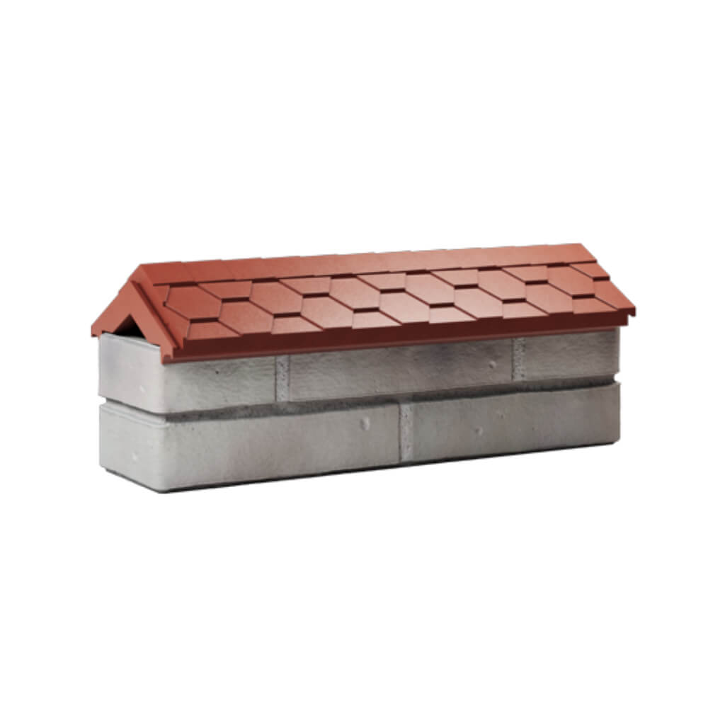 Парапет Zking Эверест Красный с посадкой на 0.5 кирпича (130мм) Россия фото