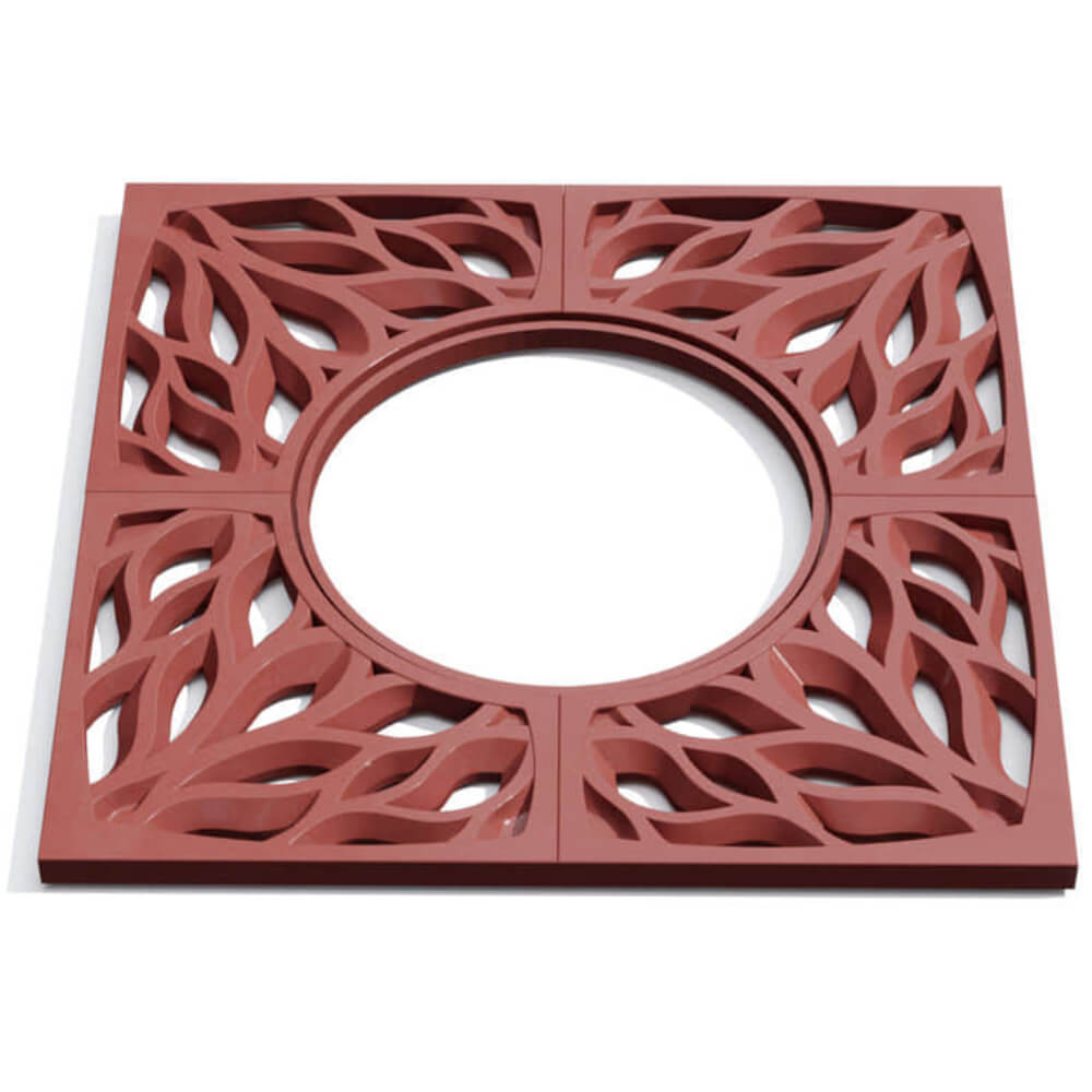 Приствольная решетка для дерева ZKING CRUST 1.2х1.2м Красная Россия фото