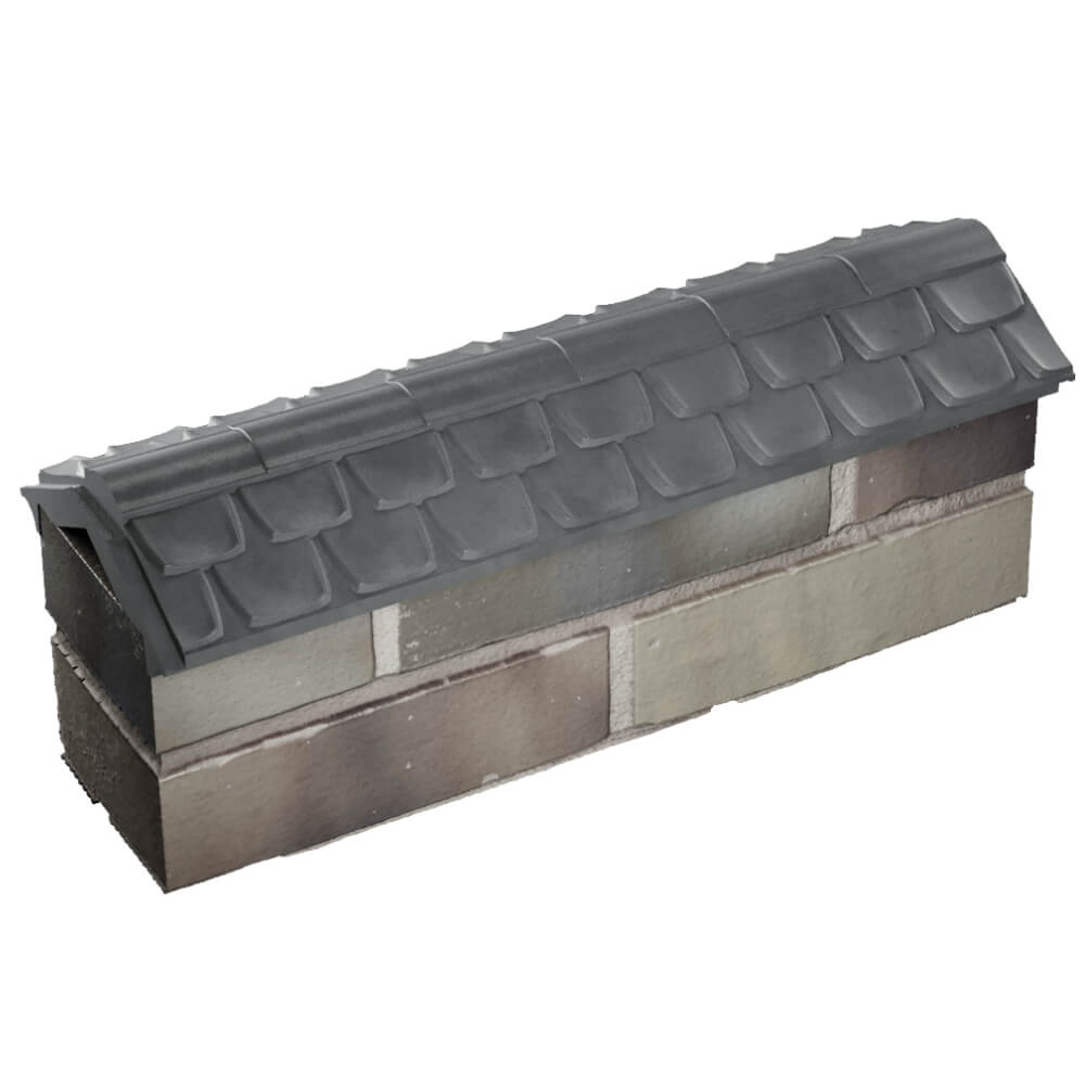 Парапет Zking Эльбрус Серый с посадкой на 0.5 кирпича (130мм) в России фото