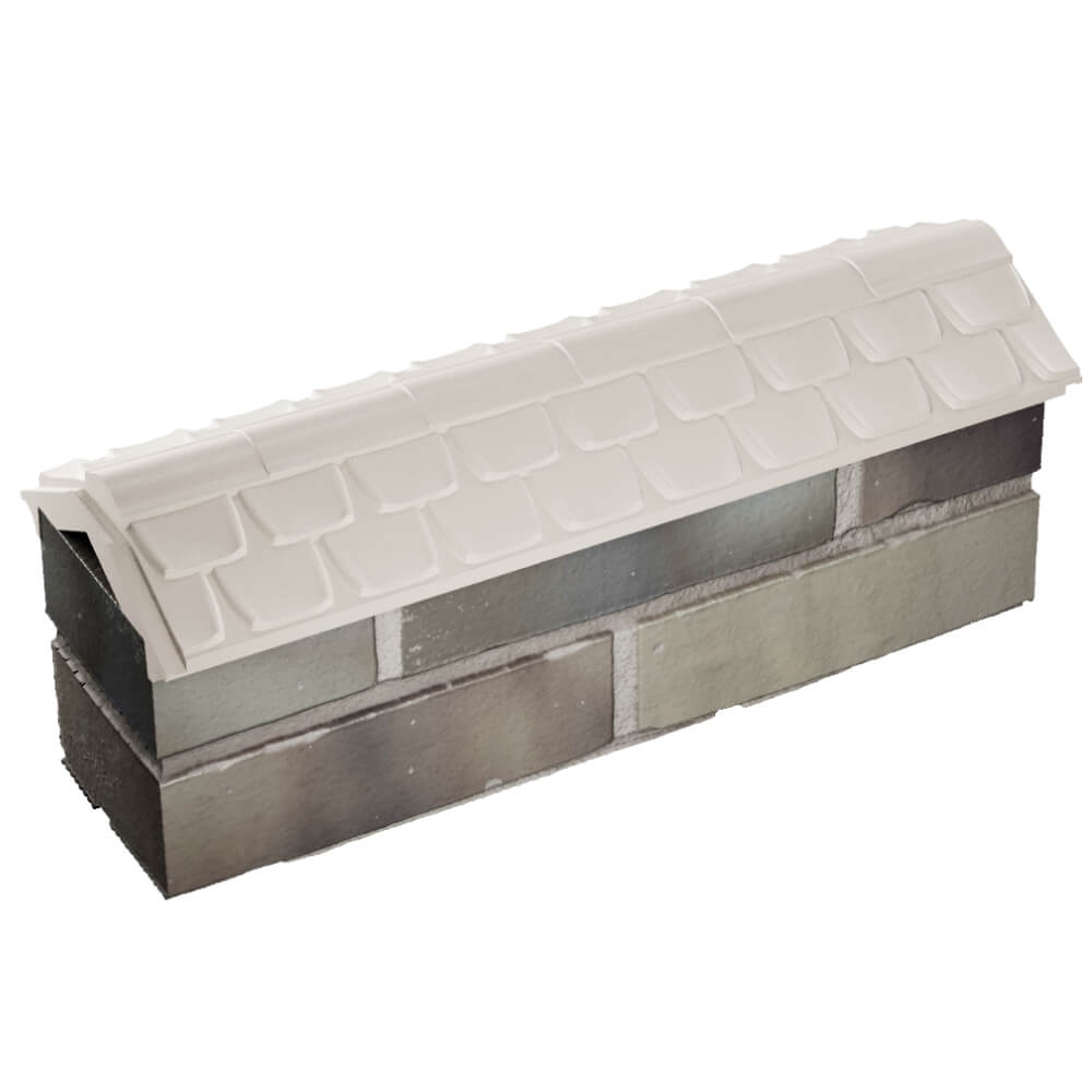 Парапет Zking Эльбрус Бежевый с посадкой на 0.5 кирпича (130мм) в России фото