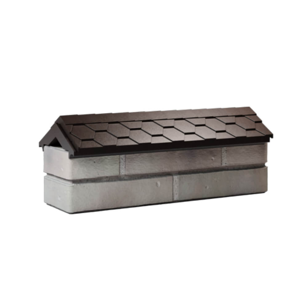 Парапет Zking Эверест Коричневый с посадкой на 0.5 кирпича (130мм) Россия фото