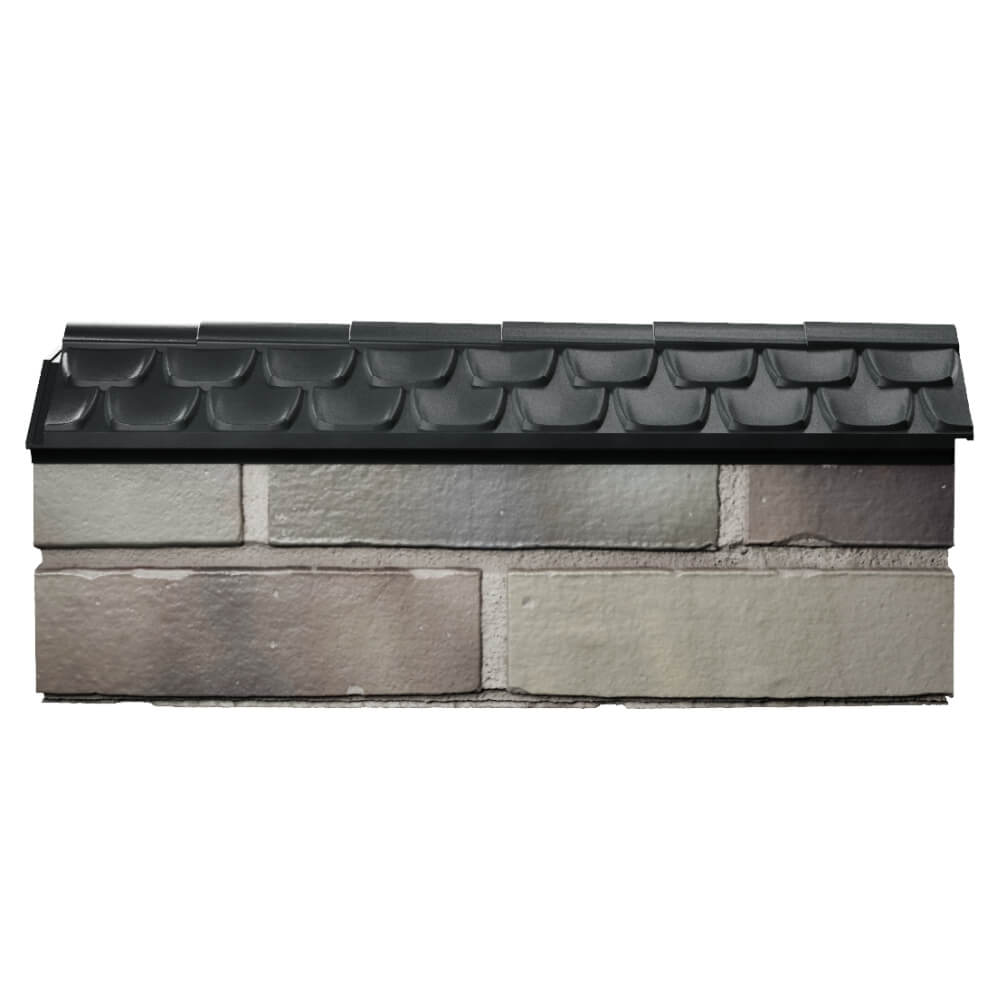 Парапет Zking Эльбрус Черный с посадкой на 0.5 кирпича (130мм) в России фото